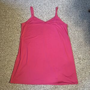 Avenue Body Womens Strappy Nightgown Plus Size 22-24 2X Pink Lace Adjustable